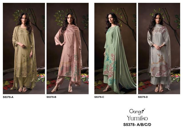 Ganga yumiko 5378 pranjul dress material wholesale